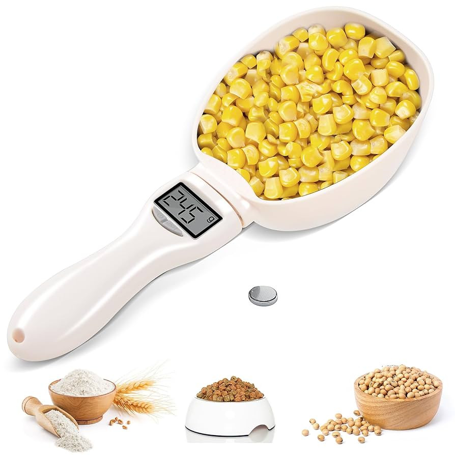 Digital Measuring Spoon, Weighing Food Measuring Scoop Scale, LCD Electronic Food Scale for Kitch... | Amazon (US)