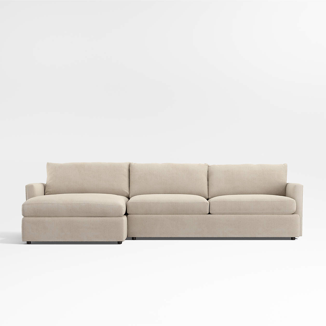 Lounge 2-Piece Sectional Sofa with Chaise Lounge + Reviews | Crate & Barrel | Crate & Barrel