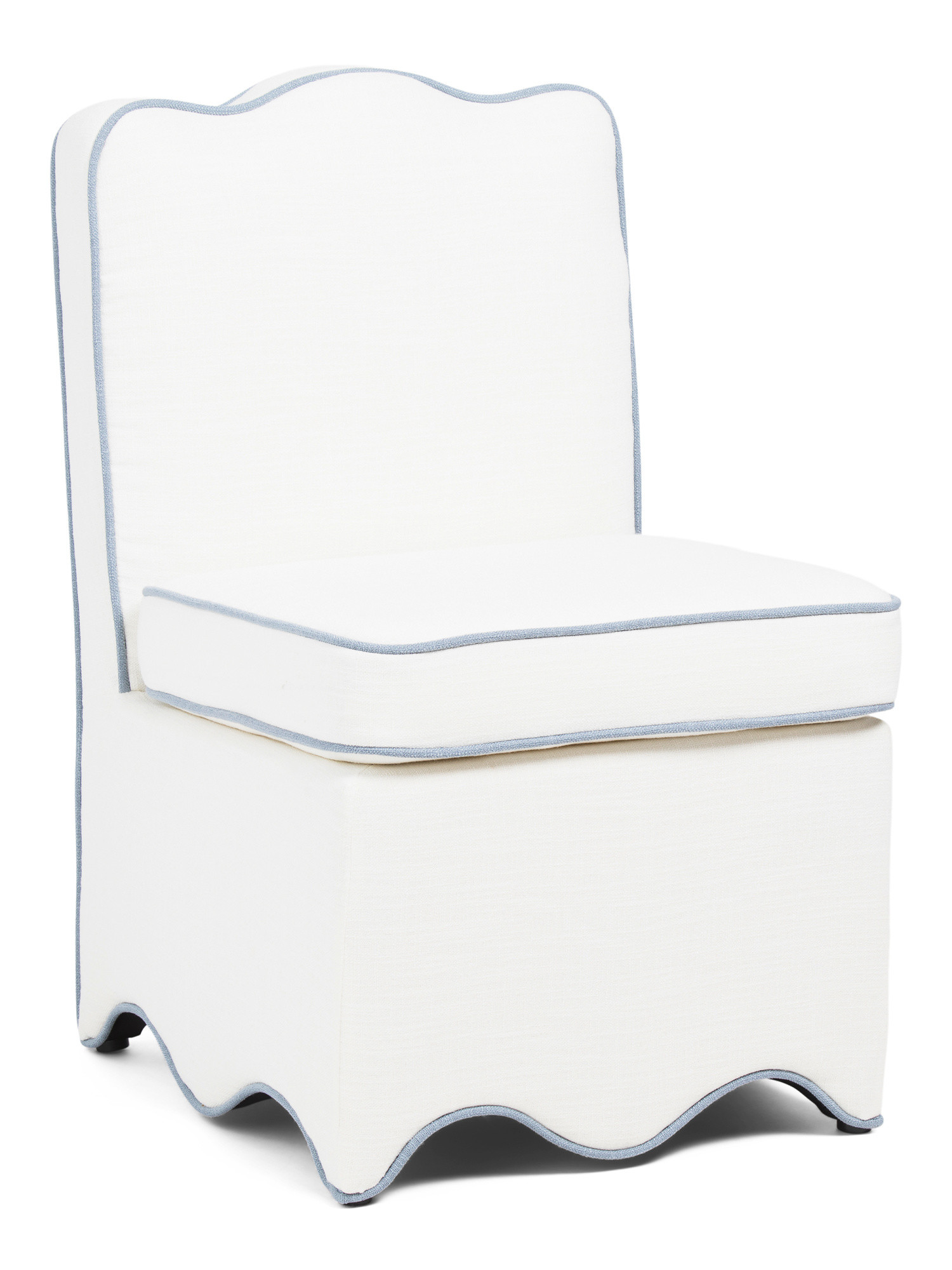 34in Scalloped Bottom Skirted Dining Chair | TJ Maxx