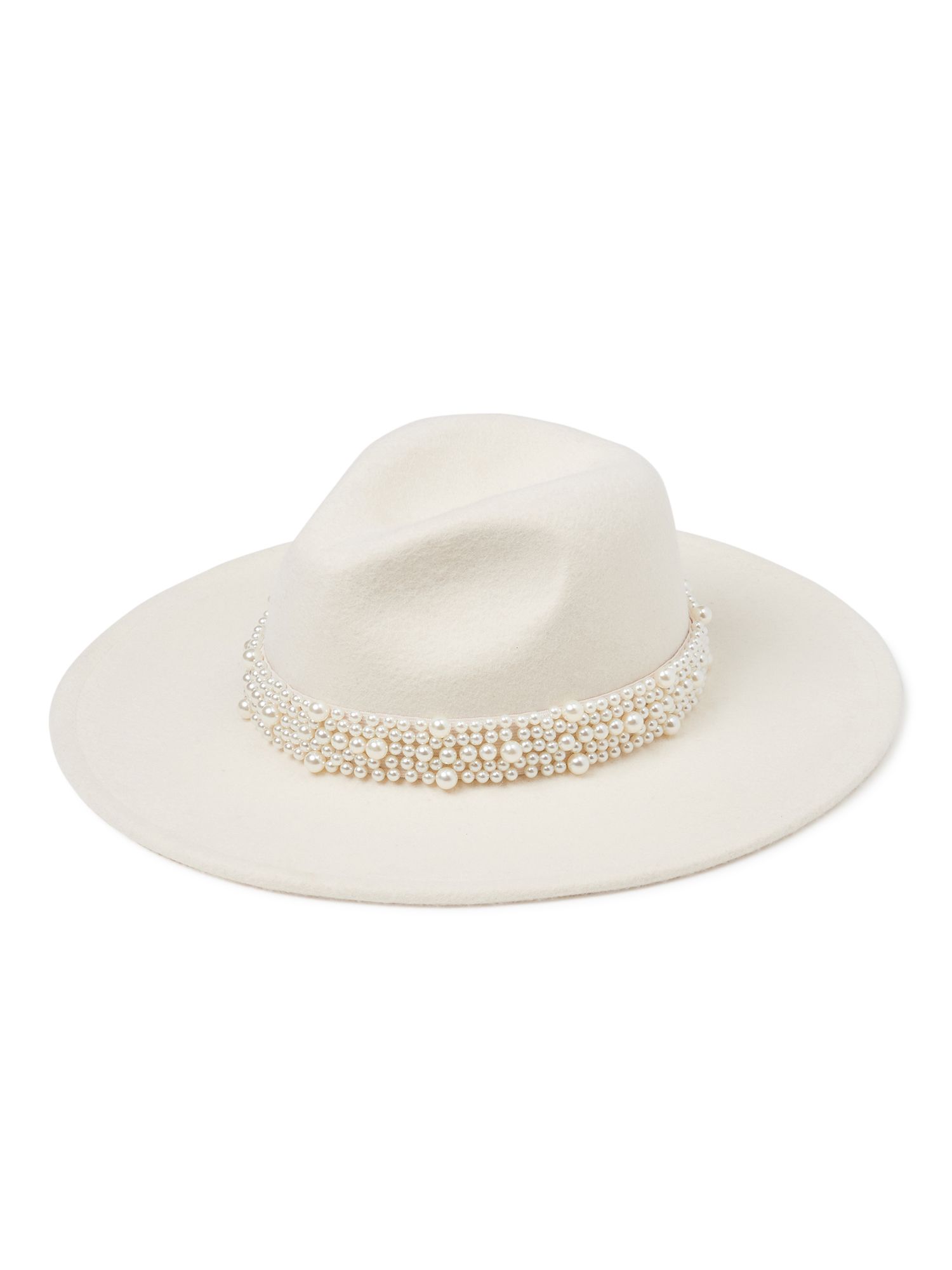 Scoop Women's Faux Pearl Fedora Hat | Walmart (US)