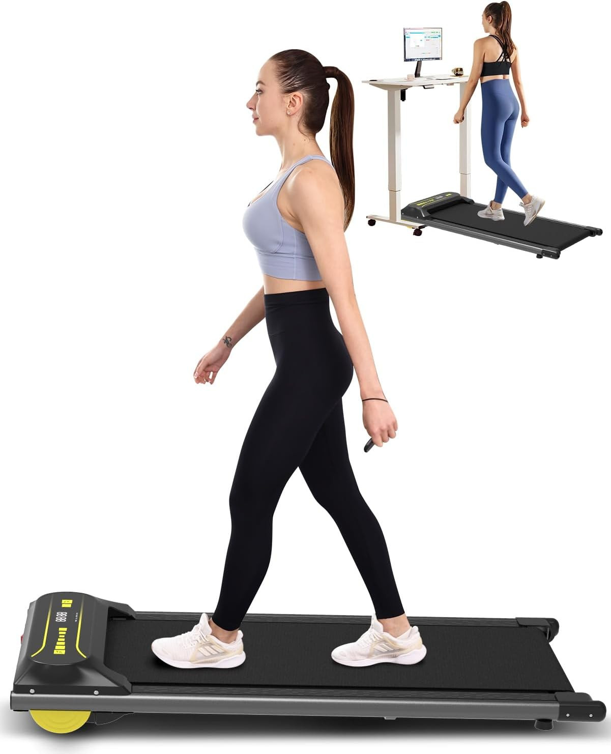 Under Desk Treadmill, Walking Pad Treadmills for Home/Office, Portable Electric Walking Treadmill... | Amazon (US)