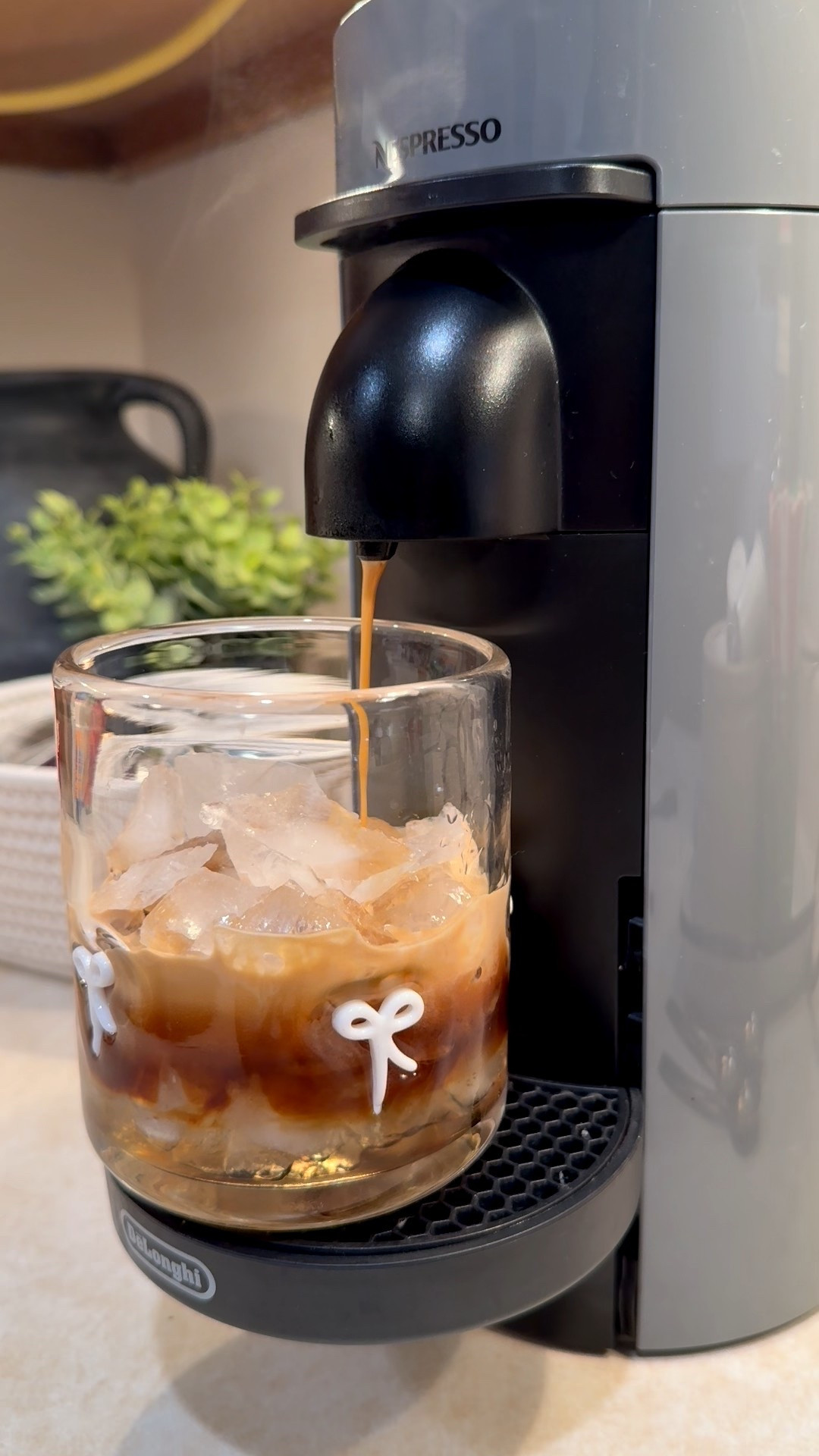 My everyday iced coffee setup. Clear glass, lots of ice, and my Nespresso doing its thing. Simple, cute, and on repeat. Linking everything I use.

#LTKmomlife #LTKHome #LTKmorningroutine