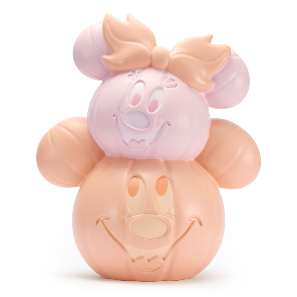 Mickey and Minnie Mouse Halloween Pastel Pumpkin Light-Up Decor | Disney Store