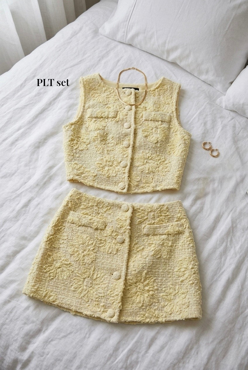 PLT yellow chic set for spring/summer💛
