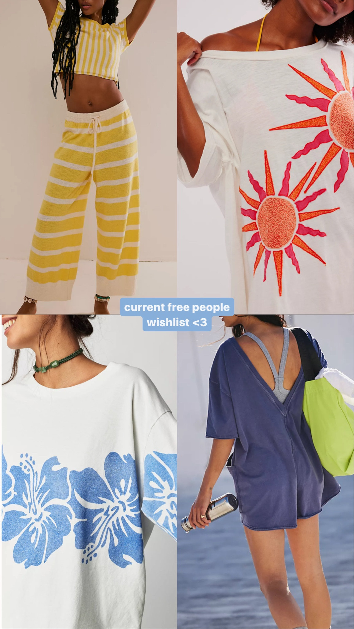 free people wishlist! obsessed with all these pieces!! perfect for all the summer vibes ☀️

free people finds, summer fit inspo, graphic oversized tees 

#LTKStyleTip #LTKSeasonal