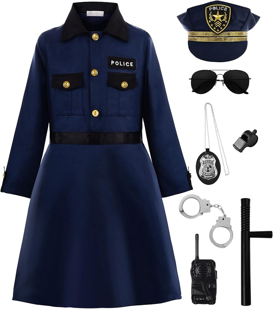 ReliBeauty Girl’s Police Costume Halloween Dress | Amazon (US)