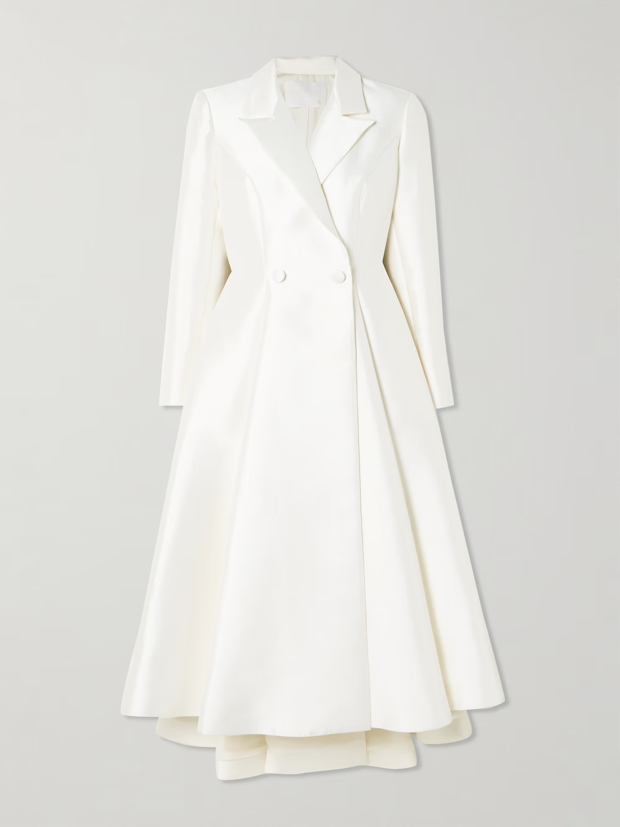 Sophie double-breasted pleated mikado midi dress | NET-A-PORTER (US)