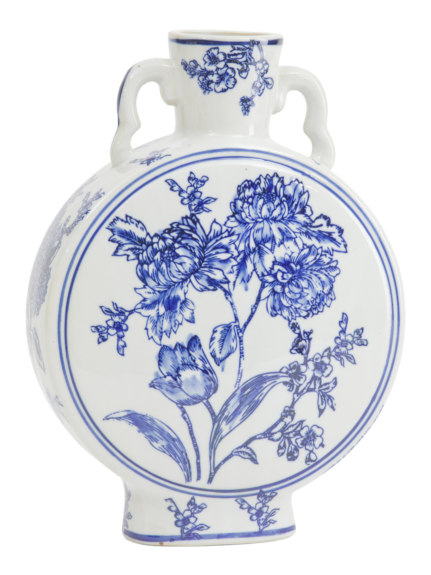 9x4x12 Floral Chinoiserie Ceramic Vase | TJ Maxx