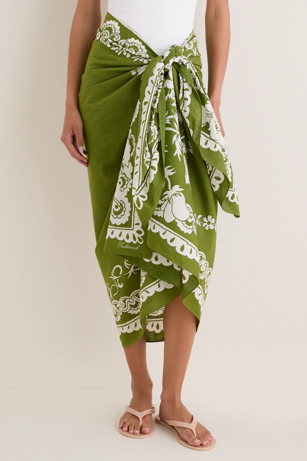 Kiwi Poolside Punch Cotton Pareo | Tuckernuck (US)