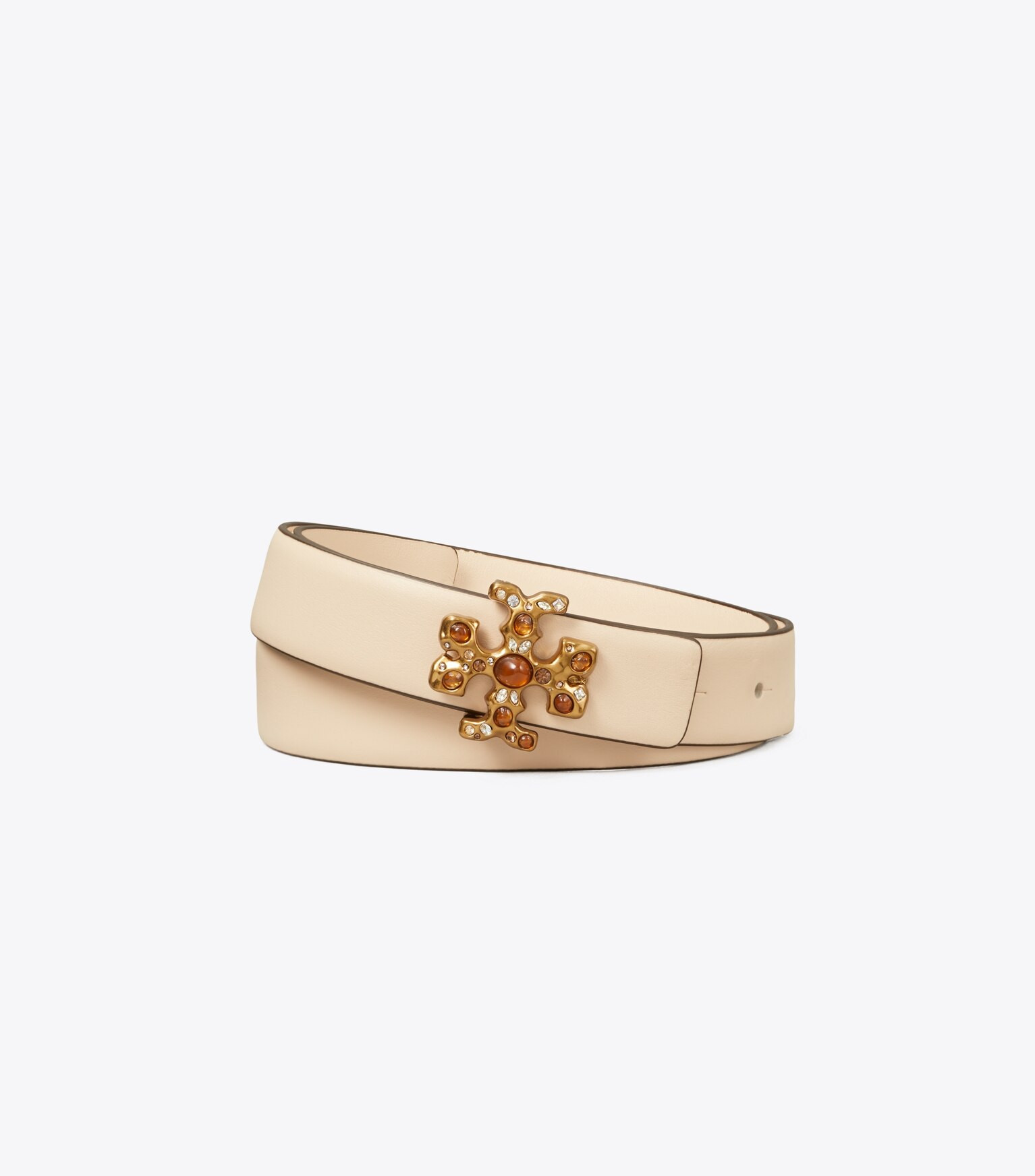 1" Kira Jeweled Logo Belt | Tory Burch (US)