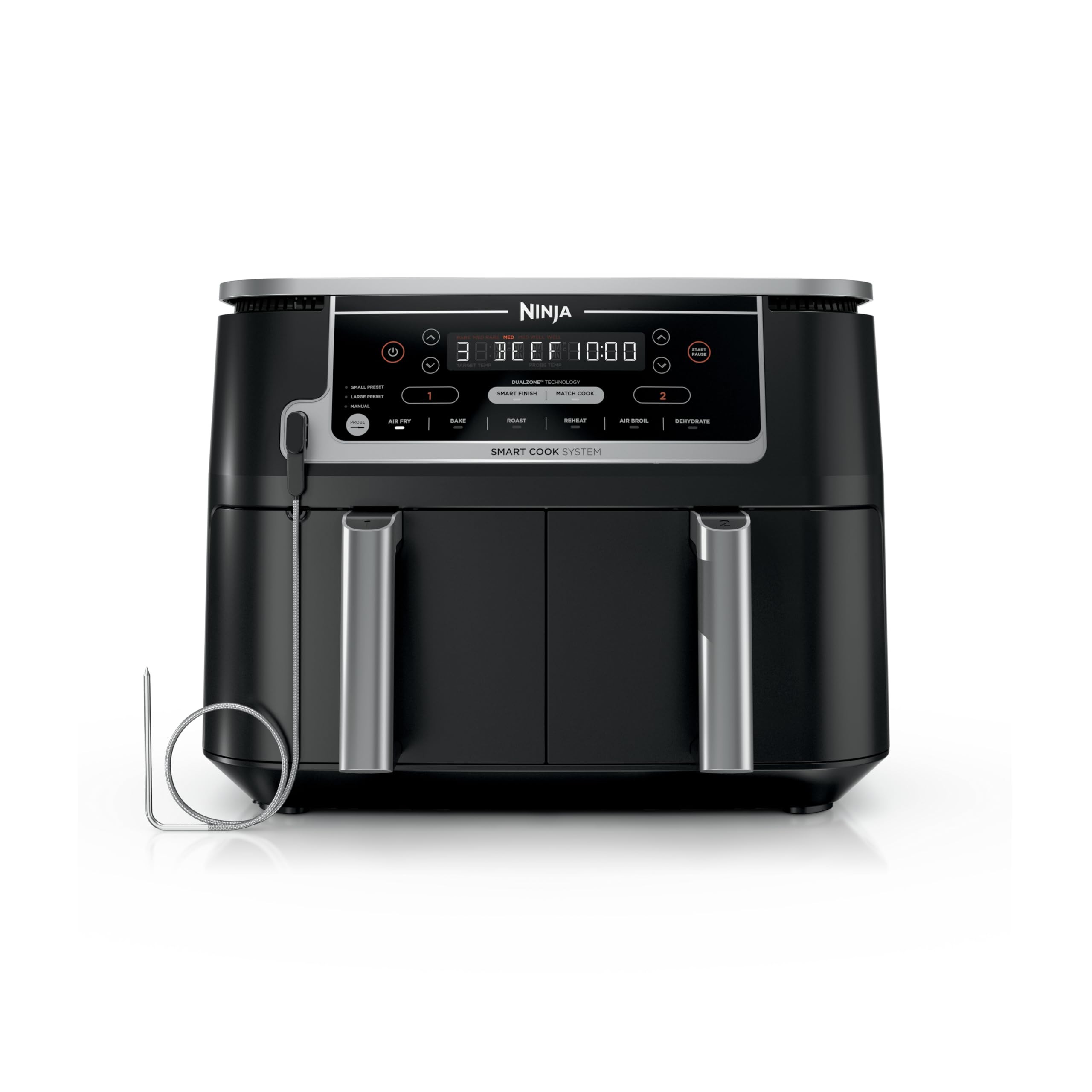 Ninja Foodi 10QT 6-in-1 DualZone Smart XL Air Fryer, 2 Independent 5QT Baskets, Smart Cook Thermo... | Amazon (US)