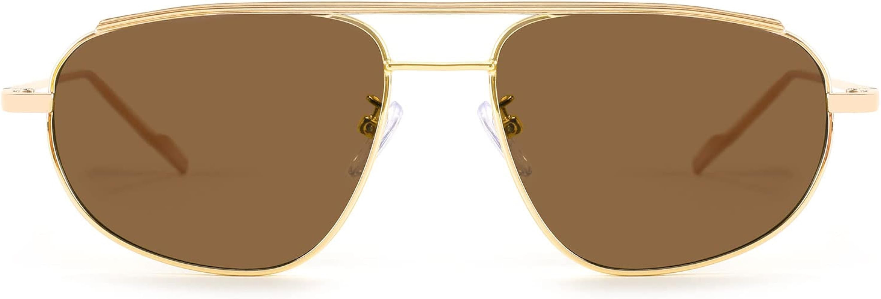 FEISEDY Small Retro Aviator Sunglasses Women Men Vintage Trendy Metal Frame Sun Glasses B2906 | Amazon (US)