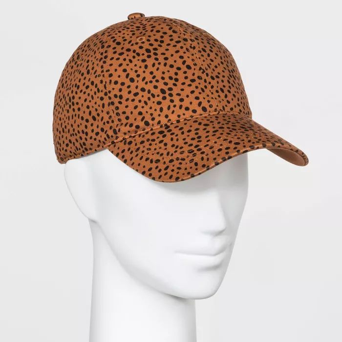 Women's Cotton Baseball Leopard Print - Universal Thread™ Brown One Size | Target