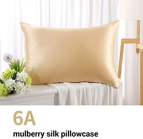 ZIMASILK 100% Mulberry Silk Pillowcase for Hair and Skin Health,Soft and Smooth,Both Sides Premium G | Amazon (US)