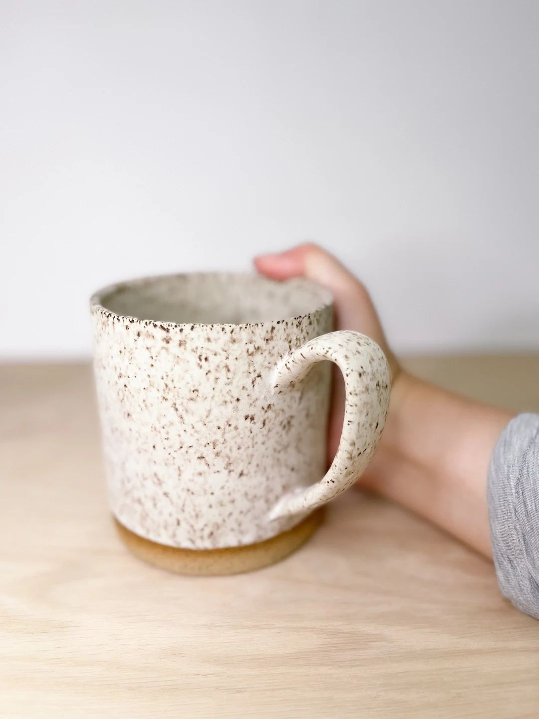Large Matte Ceramic Speckle Mug | Etsy (US)