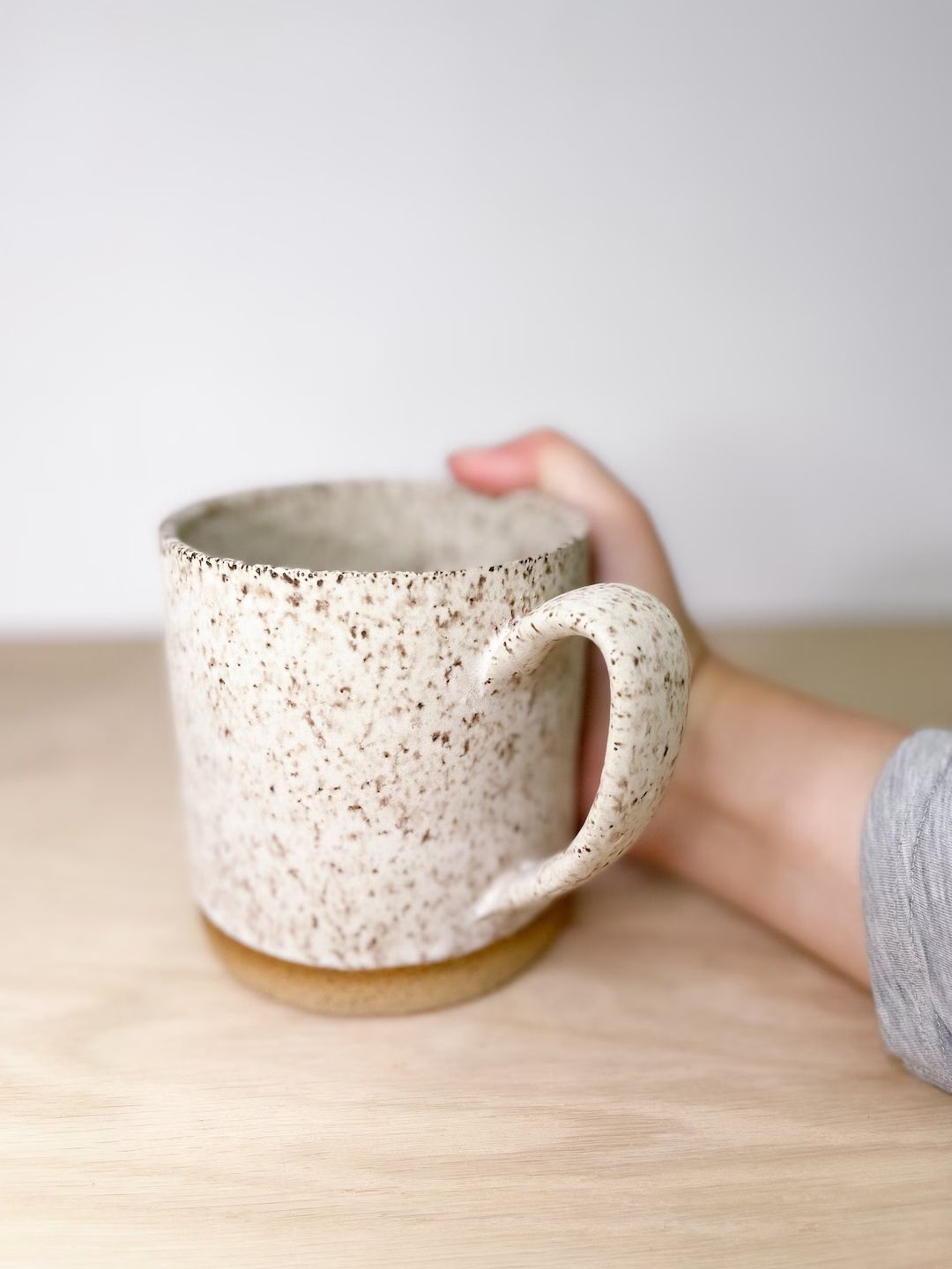 Large Matte Ceramic Speckle Mug | Etsy (US)