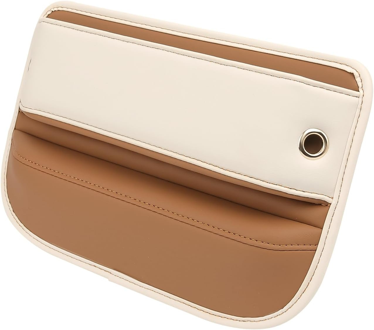 LEIWOOR Leather Car Seam Center Console Durable Seat Side Gap Filler Driver and Passenger Collision Color Light Luxury Storage Box Mobile Phone Sunglasses Key Card Storage Box | Amazon (US)