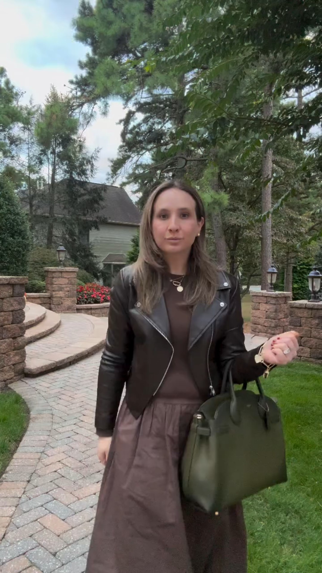 I’m rarely a dress girl, but this song still hits four weeks later, and so does anything with a bubble hem 🤎#ootd #outfitinspo #fyp