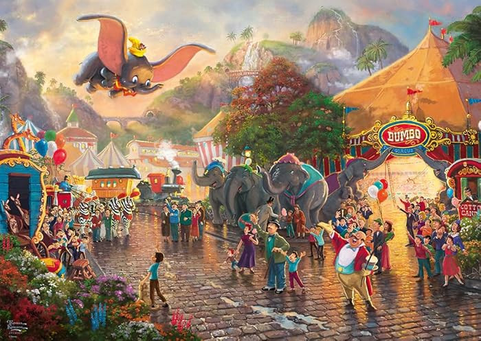 Schmidt Games 59939 Thomas Kinkade Disney Dumbo Jigsaw Puzzle 1000 Pieces | Amazon (US)
