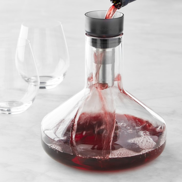 Rabbit Pura Decanter & Strainer | Williams-Sonoma