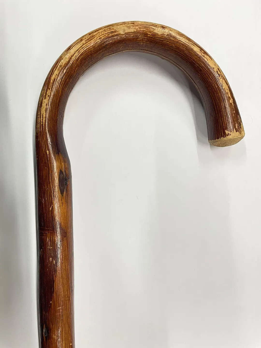 Vintage Dark Wood Shepherd's Crook Walking Stick - Distressed Finish - Etsy | Etsy (US)