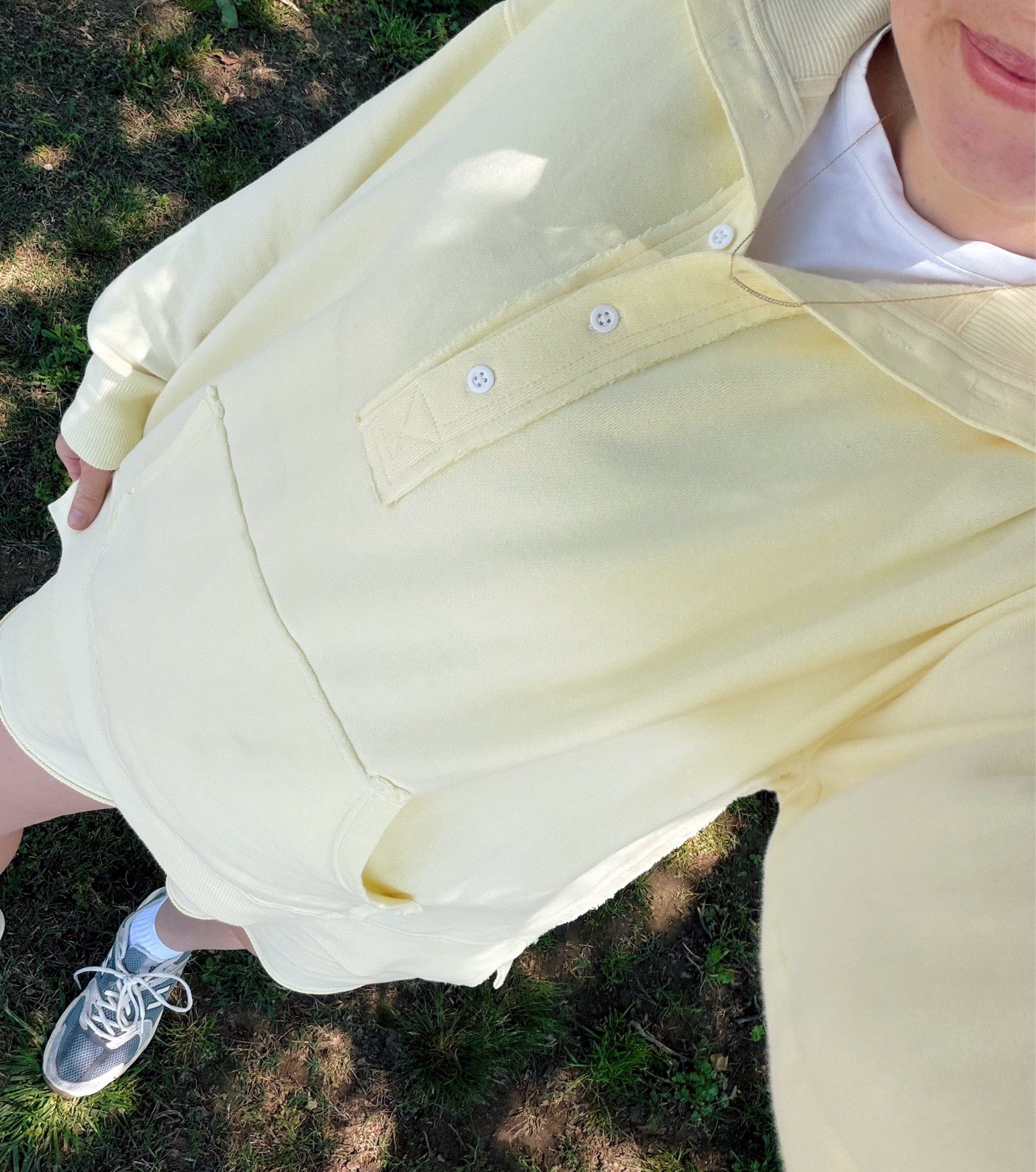 Obsessed with this butter yellow set + it’s 50% off rn!!
