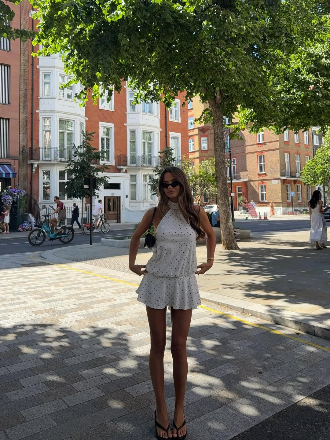 Summer outfit, Jaded London, polka mini dress, shoulder bag, ootd, outfit idea, euro summer 

 #LTKuk #LTKsummer #LTKeurope