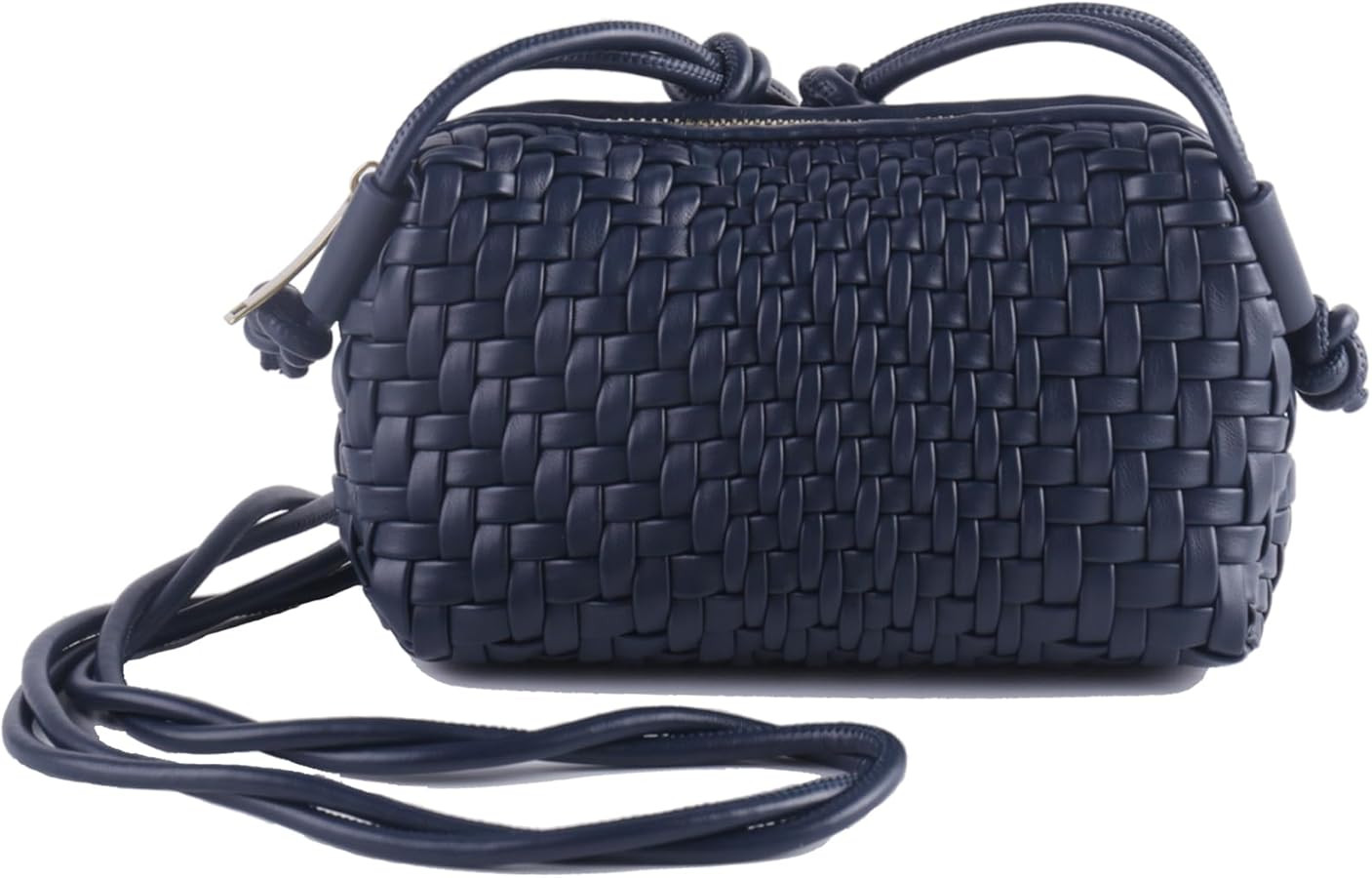 Woven Crossbody Bags for Women Handwoven Purses Vegan Leather Small Handbag Handmade Shoulderbag | Amazon (US)