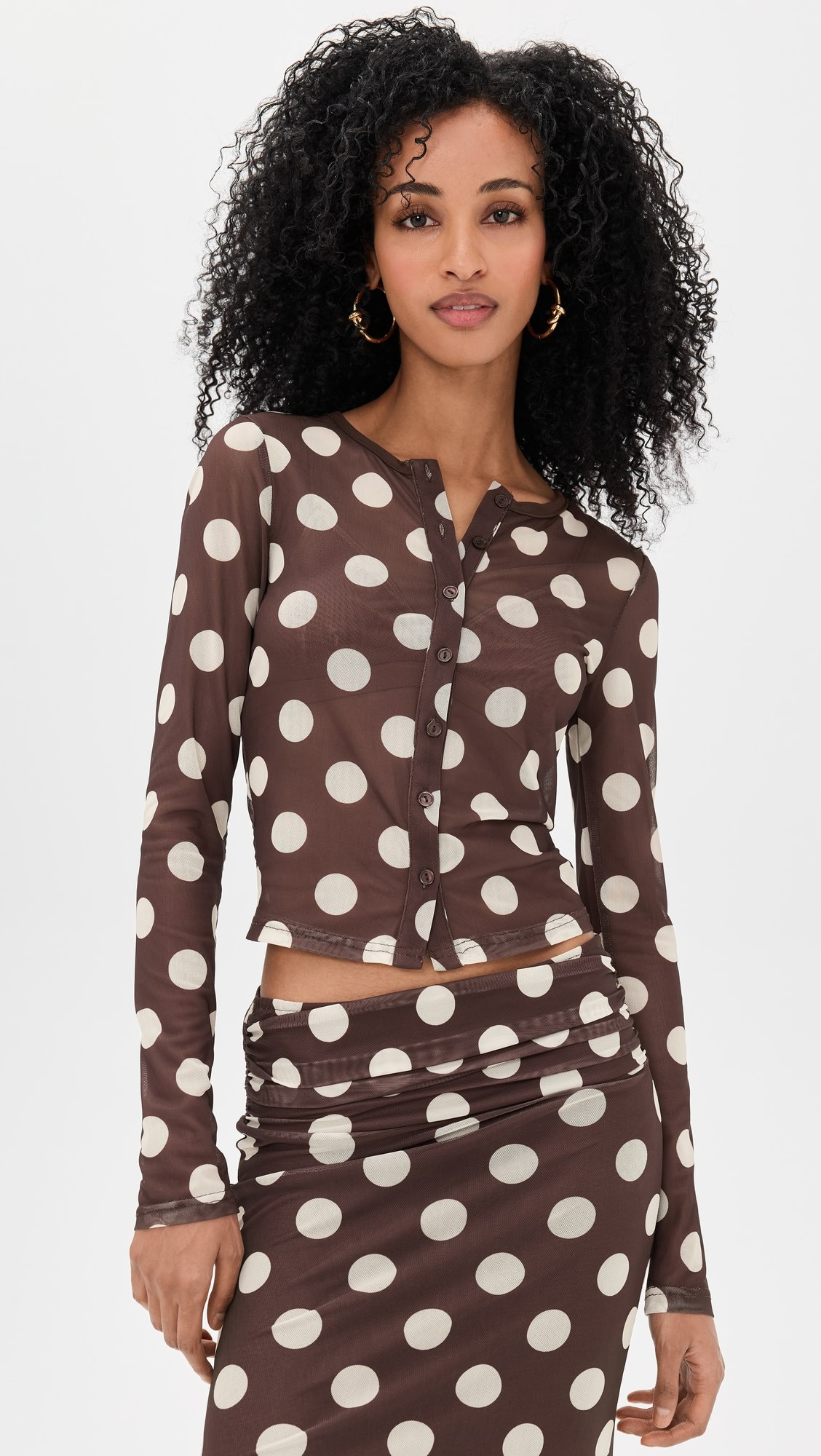 Chocolate Polka Dot Top | Shopbop
