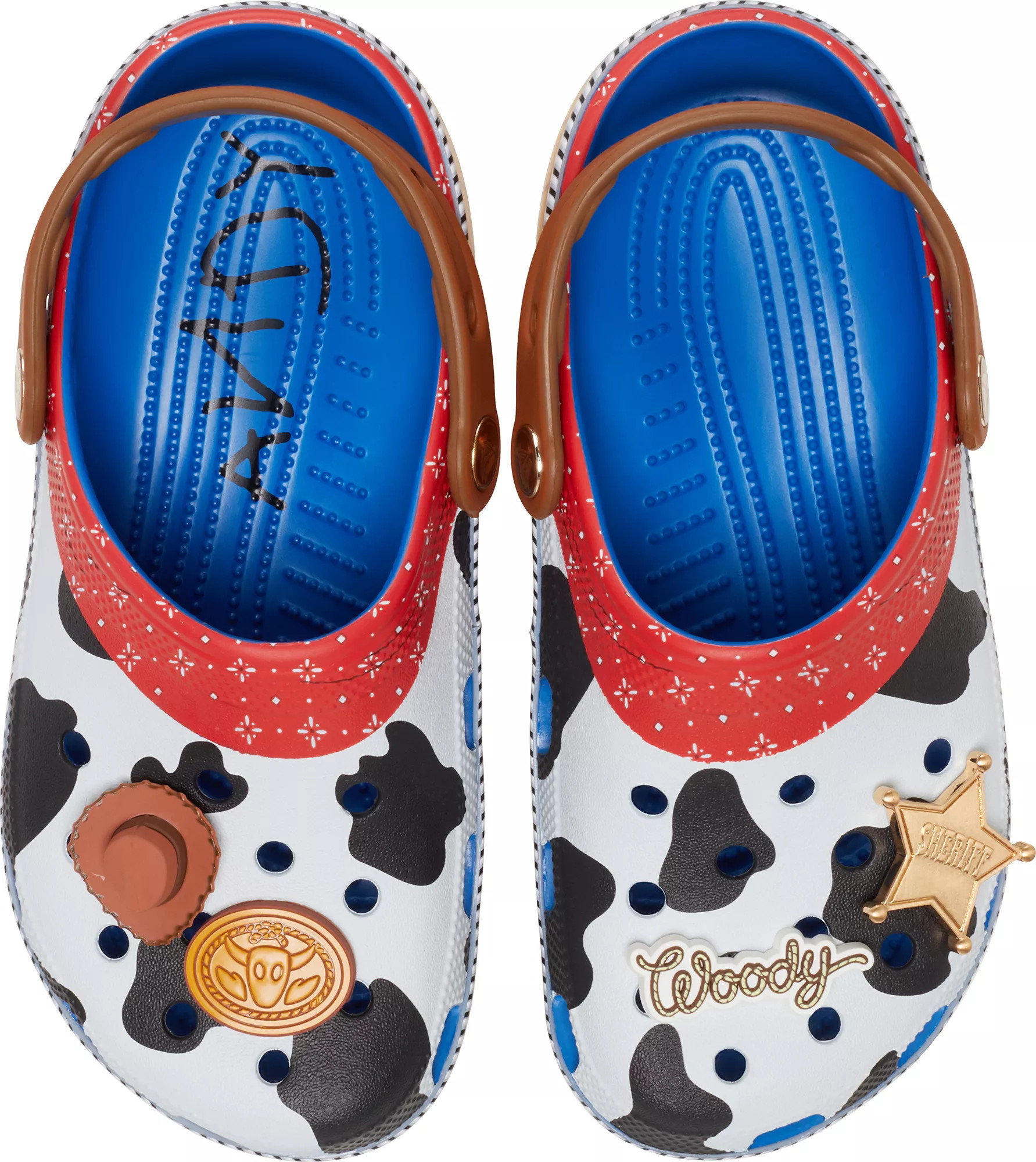 Crocs Kids' Toy Story Woody Classic Clogs, Size 3, Blue Jean | DICK'S Sporting Goods