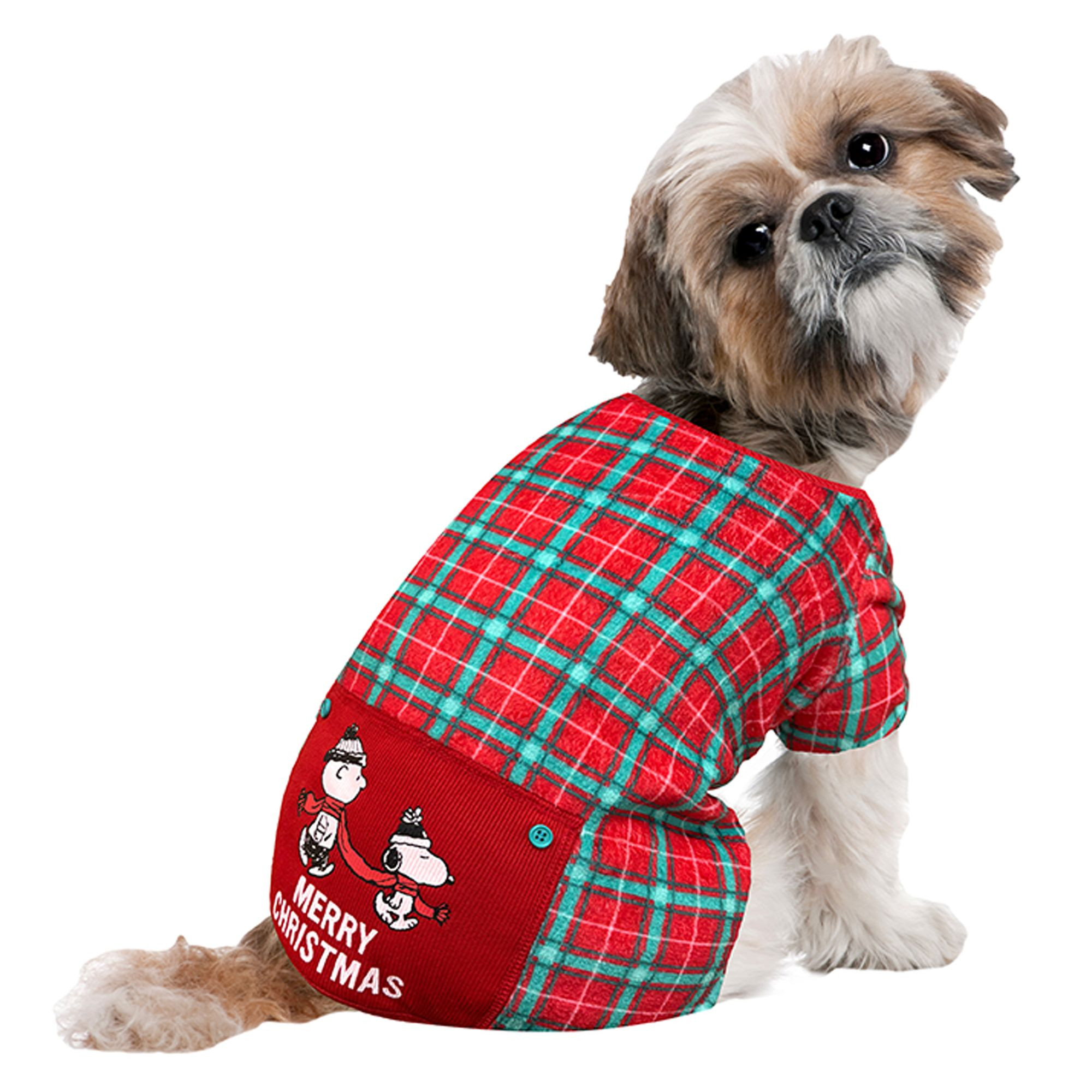 Peanuts Plaid Dog Pajamas | PetSmart