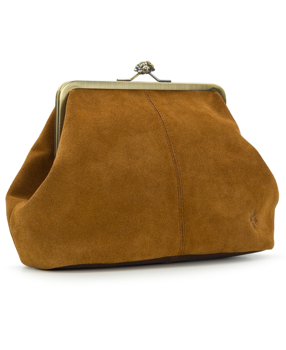 Patricia Nash Sofia Frame Kiss-Lock Bag - Cognac Suede | Macy's