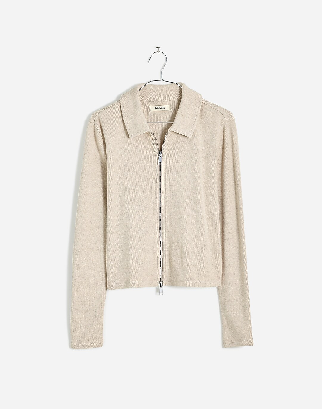 Ribbed Zip-Front Tee | Madewell