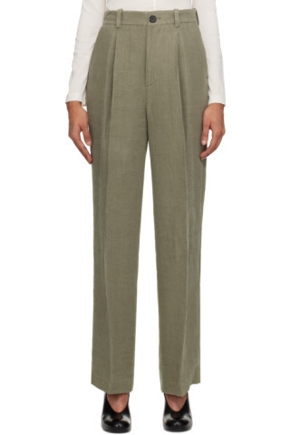 SSENSE Exclusive Khaki Trousers | SSENSE