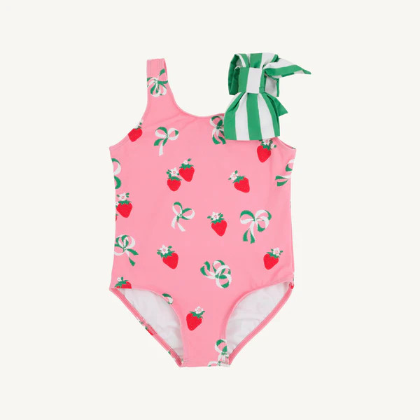 Brookhaven Bow Bathing Suit - Bow and Berry (Hamptons Hot Pink) with K | The Beaufort Bonnet Company