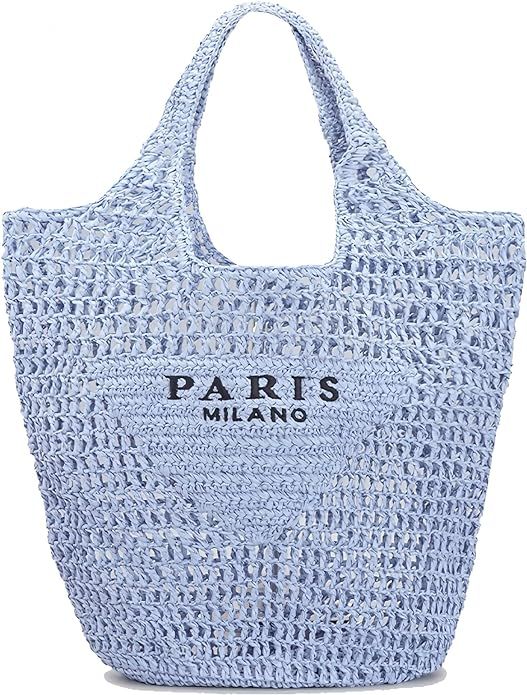 Straw Bag for Women Large Woven Bag Hollow Straw Beach Bags for Women Fashion Shoulder Bag Shoppi... | Amazon (US)