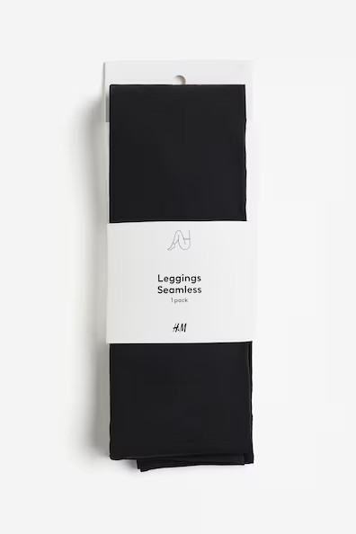 H & M - Seamless leggings - Black | H&M (UK, MY, IN, SG, PH, TW, HK)