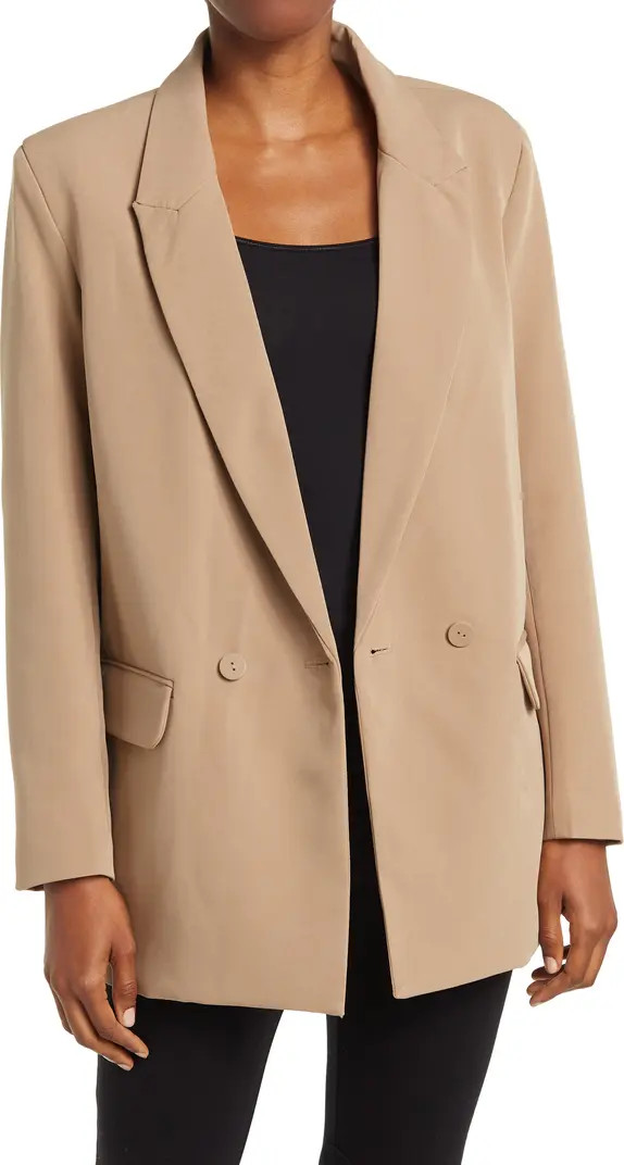 Oversize Double Breasted Peak Lapel Blazer | Nordstrom Rack