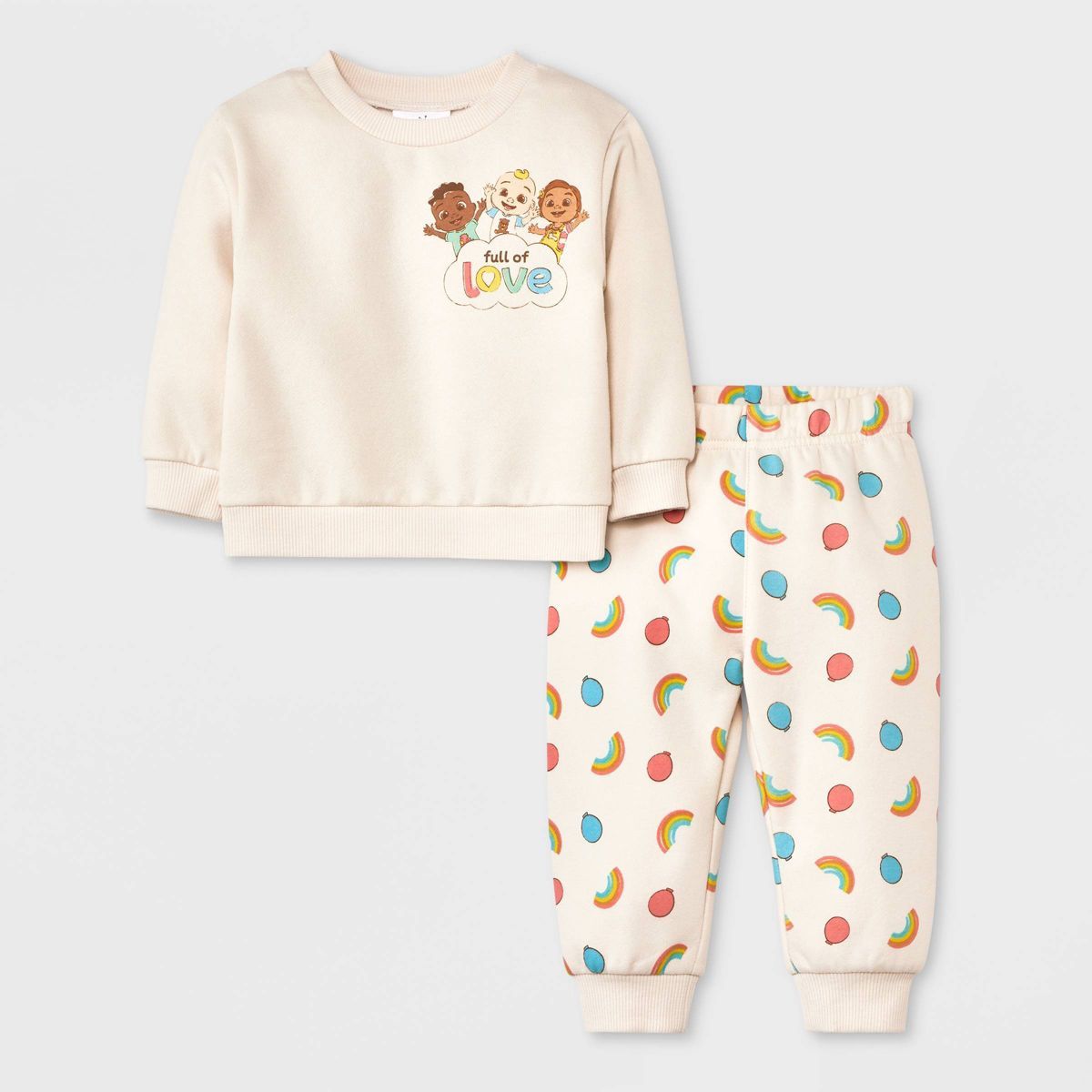 Baby Cocomelon Top and Bottom Set - Cream | Target