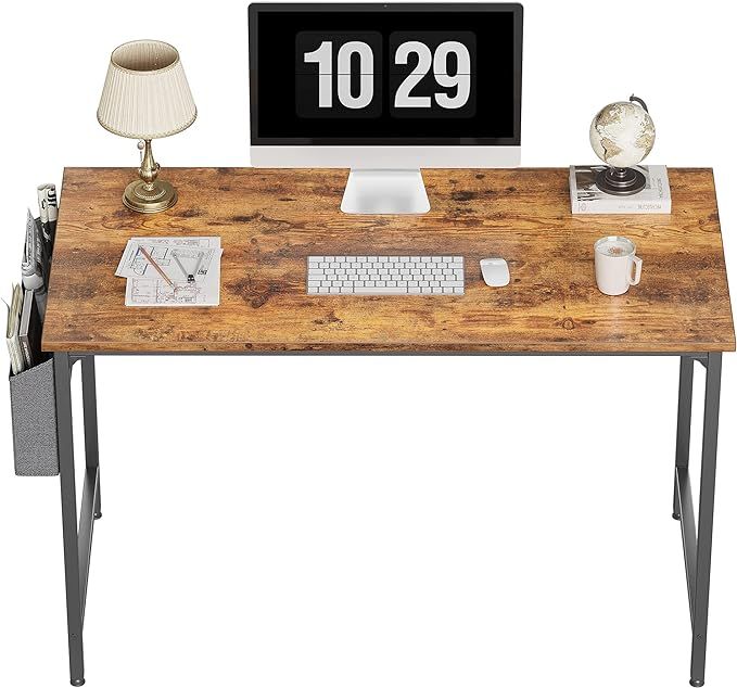 CubiCubi Study Computer Desk 47" Home Office Writing Small Desk, Modern Simple Style PC Table, Bl... | Amazon (US)