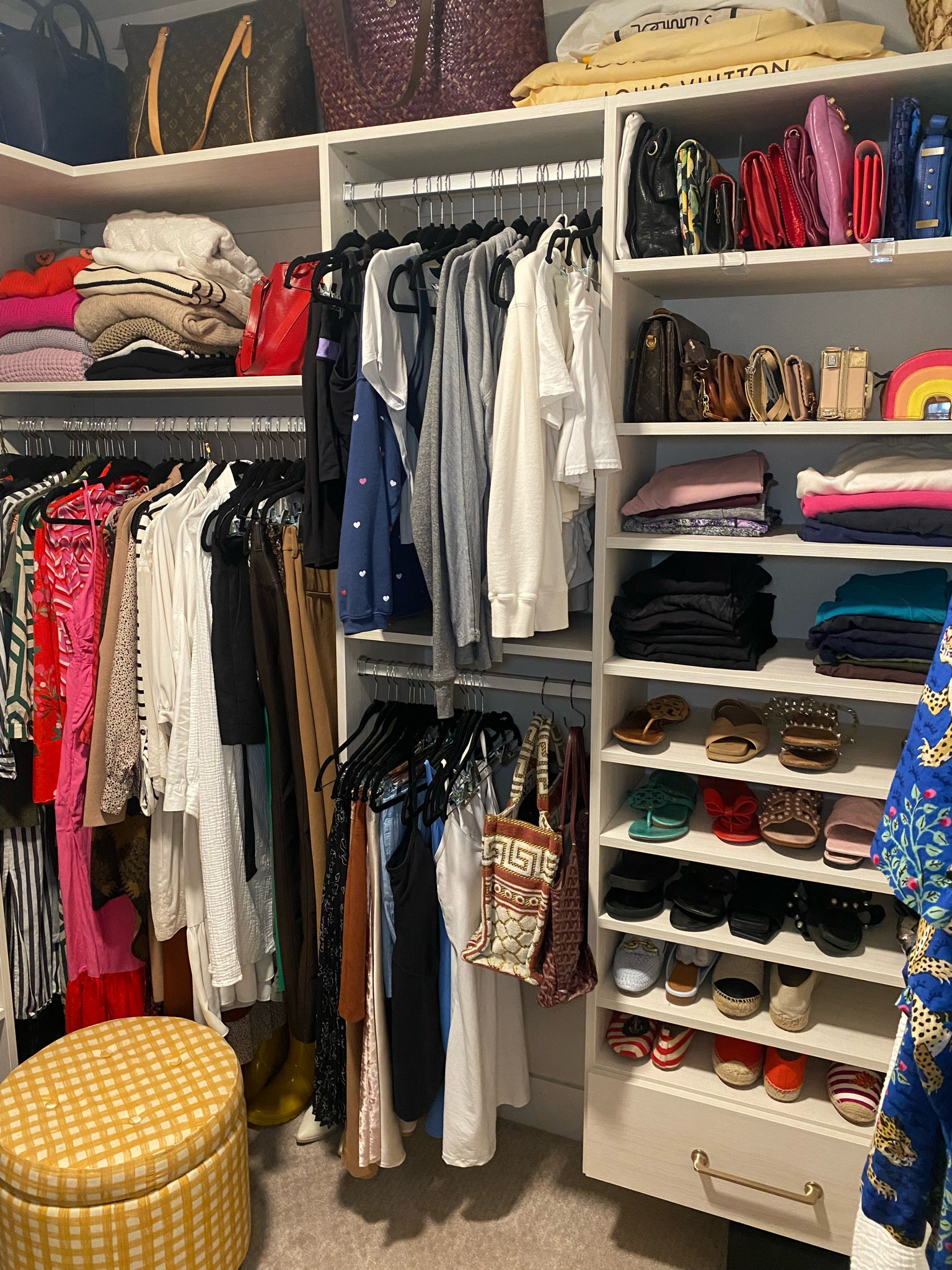 What are the purses doing in this photo? They are hanging , being separated by acrylic dividers and also displayed by acrylic dividers 😎 organizing looks different depending on the needs 

#LTKfindsunder50 #LTKhome #LTKstyletip