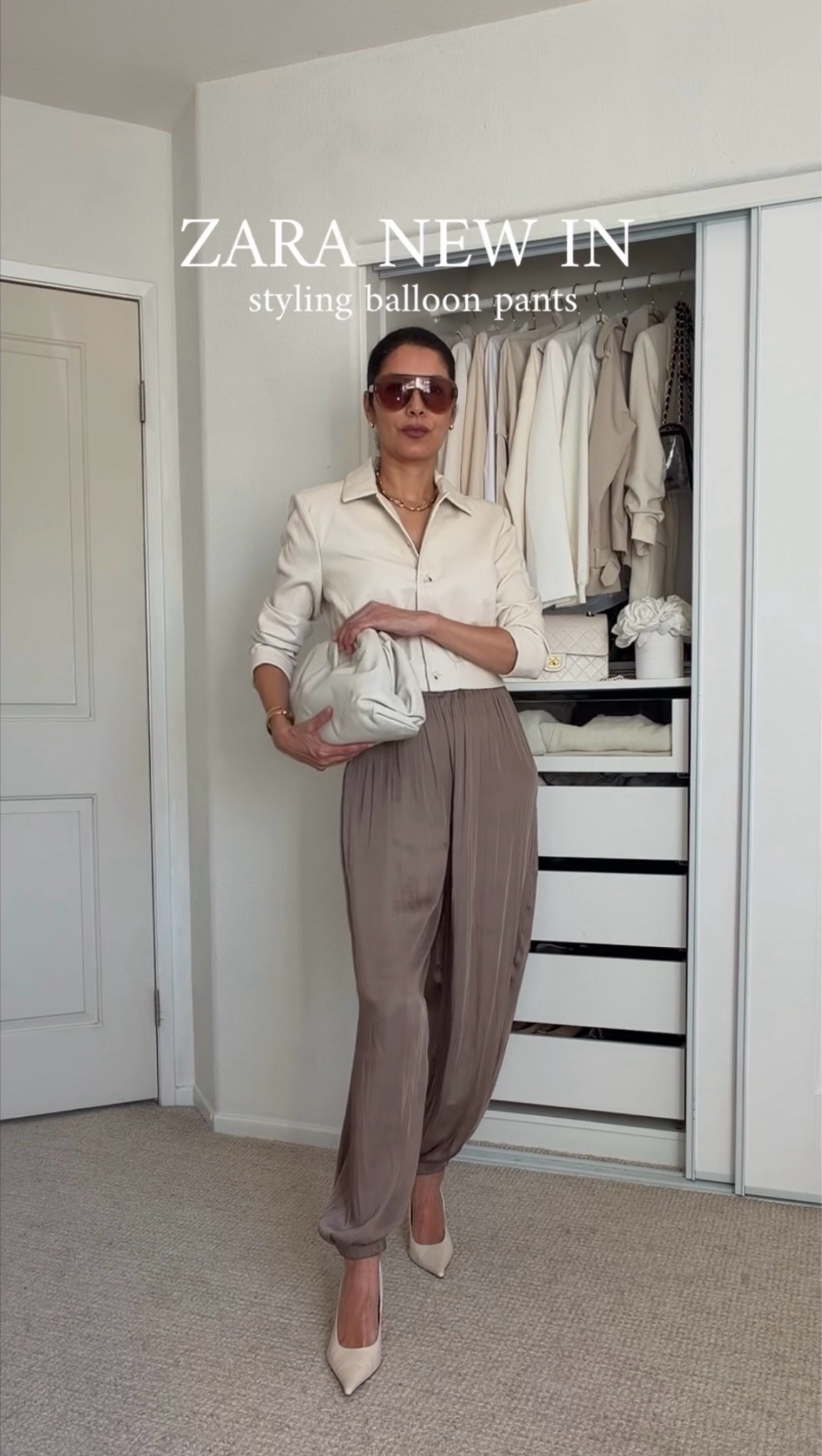 ZARA NEW IN 🤎 Styling satin balloon pants 

These Zara satin balloon pants are such a statement piece for fall. The volume and satin finish make them feel elevated, but they’re surprisingly easy to style. I created 4 different outfit ideas to show how versatile they can be—from effortless everyday looks to something more polished and dressed up. 🍂

I’m wearing size XS.

➫ MY BODY MEASUREMENTS FOR YOUR REFERENCE
Bra: 32C (81 cm) | Waist: 26” (66 cm) | Hips: 38” (96.5 cm) | Height: 5’7” (170 cm)
@Zara 
Zara New In | Zara satin balloon pants | satin balloon pants outfit | Zara balloon pants | how to style balloon pants | satin pants outfit | Zara fall outfits | autumn outfit ideas | elevated casual outfits | chic fall style | Zara outfit ideas | fashion over 40 | fashion over 50

#ZaraNewIn #BalloonPants #FallOutfits #LTKStyle

#LTKSeasonal #LTKOver40