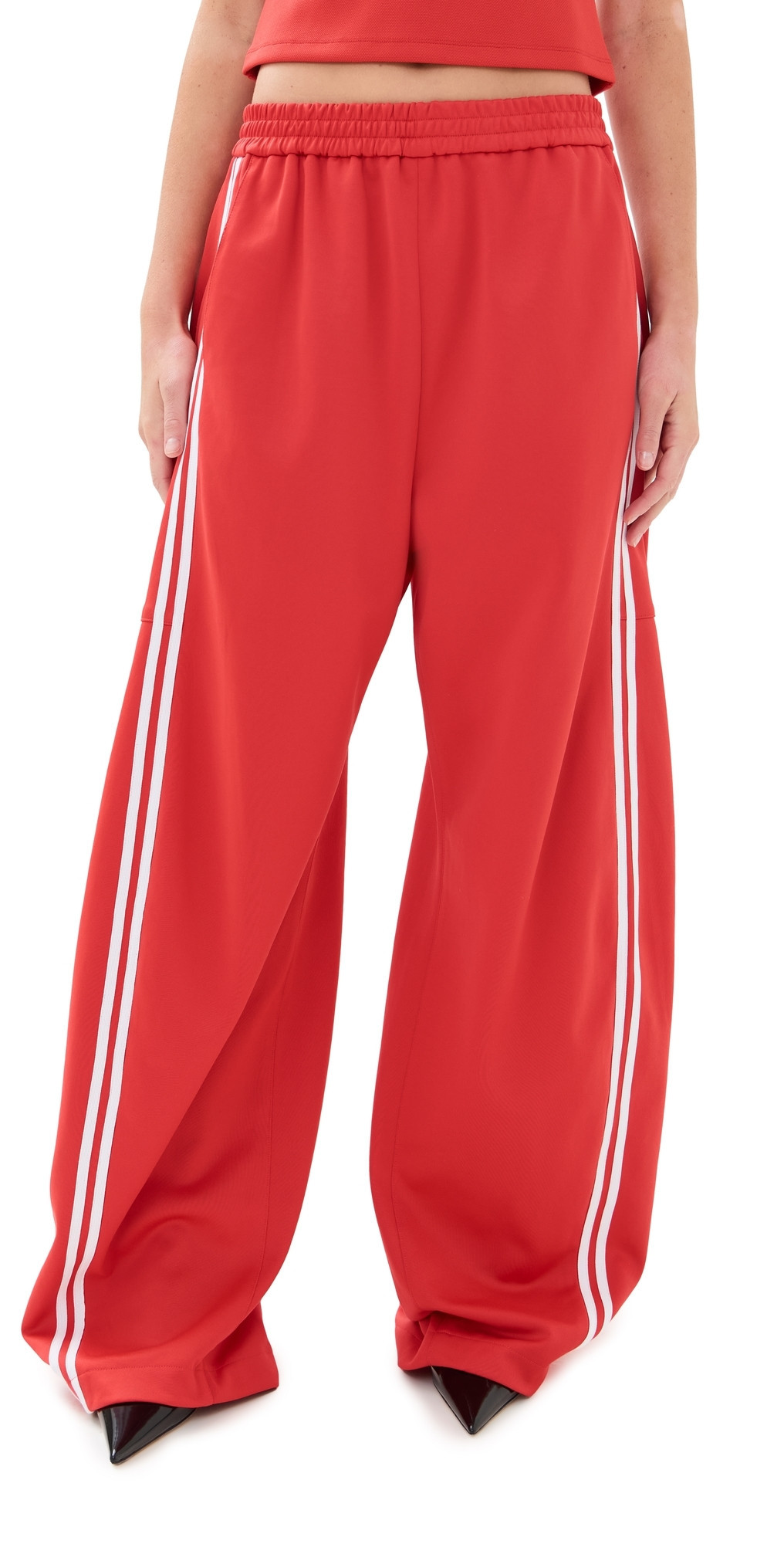 Tibi Active Knit Winslow Pants Red XL | Shopbop