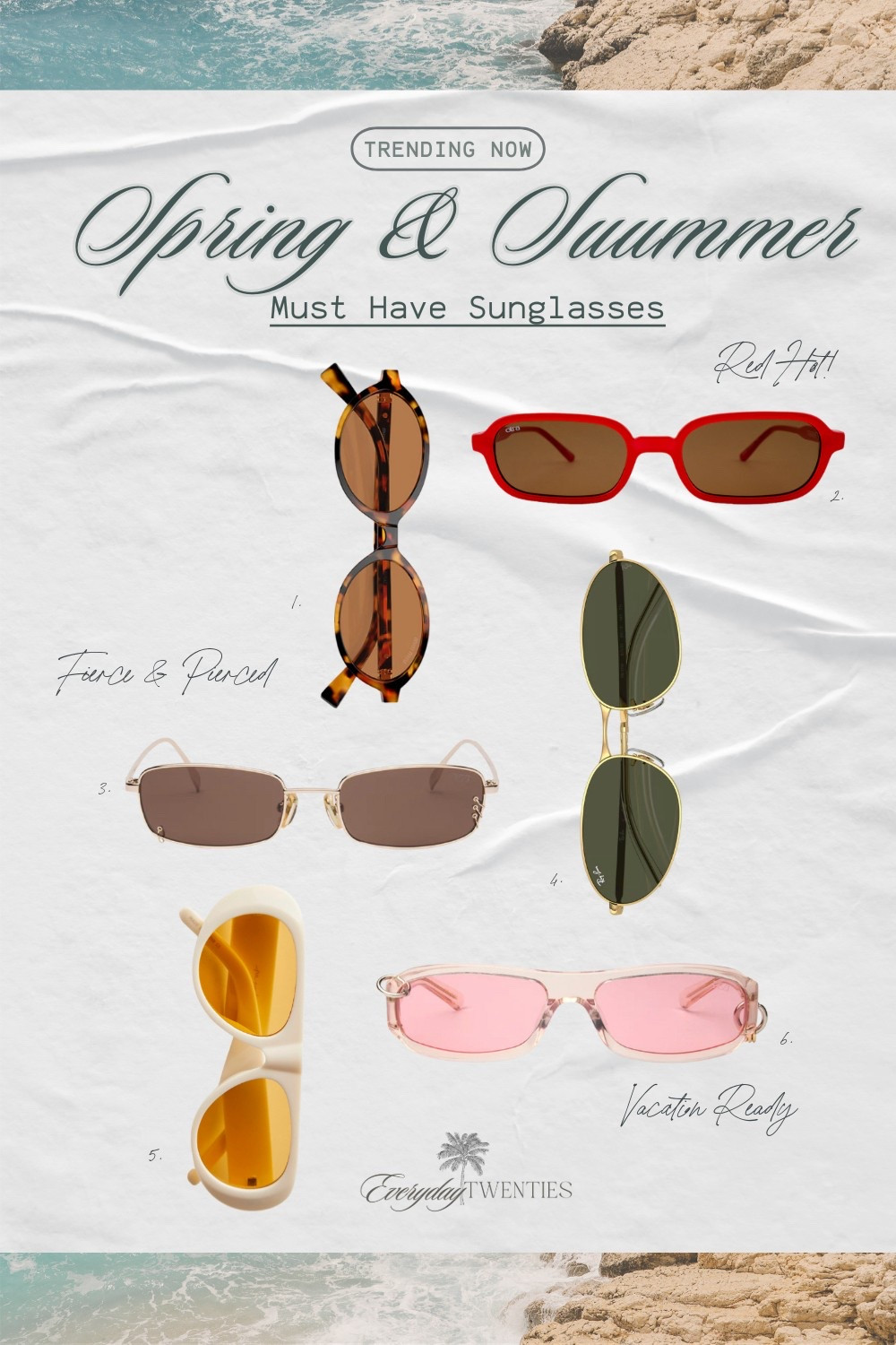 Tropical colors + bold frames = instant vacation energy 🌺☀️ These sunnies are made for poolside lounging, beach strolls, and island cocktails. 

#VacationStyle #LTKTravelLooks #LTKResortWear #BoldAndBright #LTKSpringBreakVibes

#LTKStyleTip #LTKTravel #LTKSeasonal