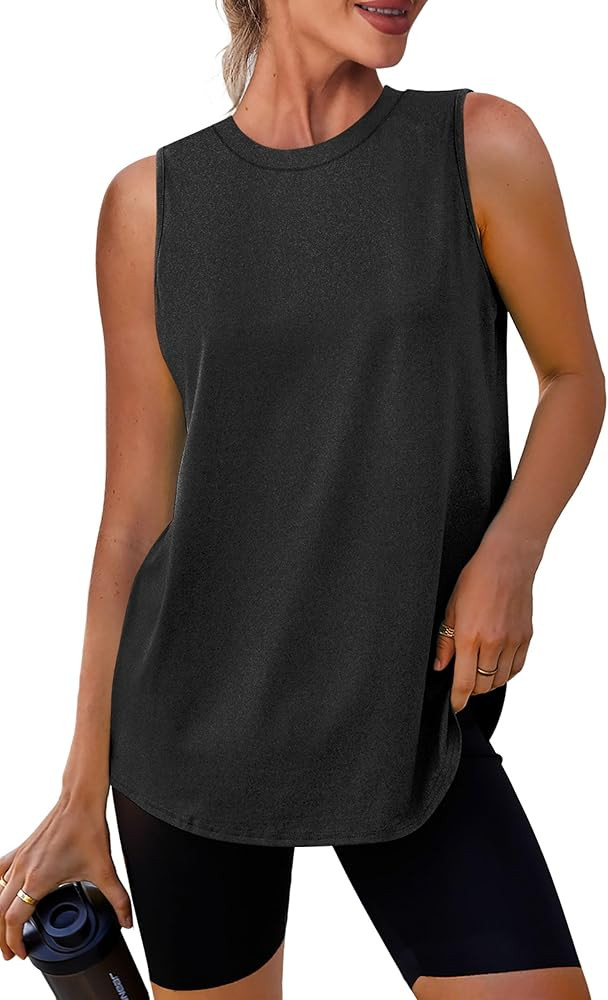 Womens Workout Tank Tops Lightweight Sleeveless Shirts for Women Loose Fit Tops for Athletic Runn... | Amazon (US)