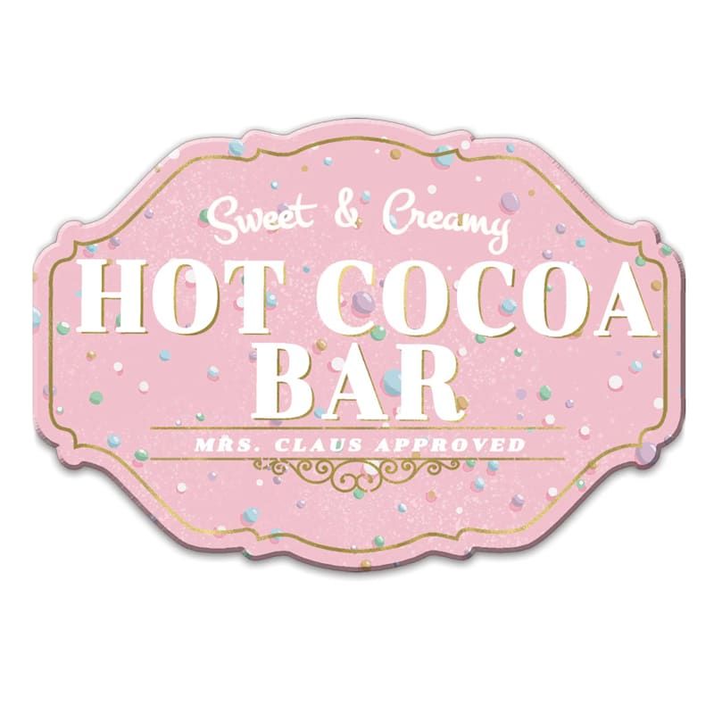 Hot Cocoa Plaque Wall Decor, 8x12 | At Home