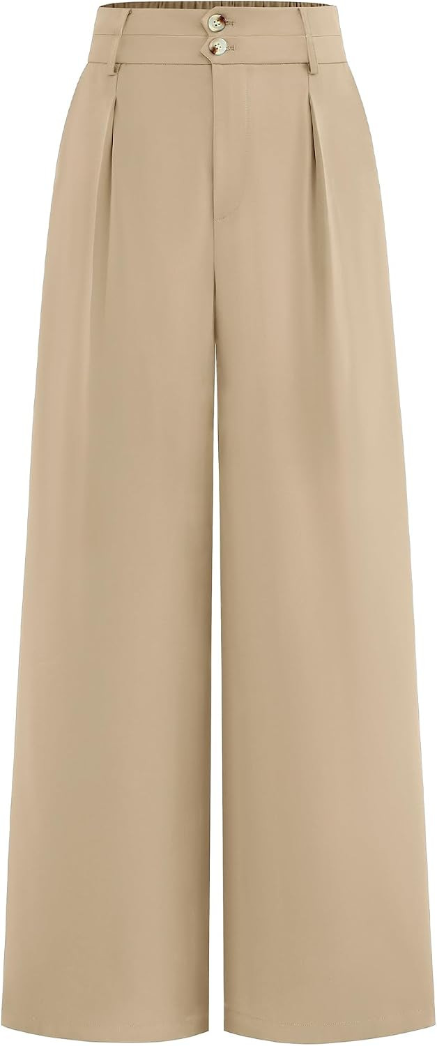 BTFBM Wide Leg Dress Pants Women Business Casual Outfits | Amazon (US)