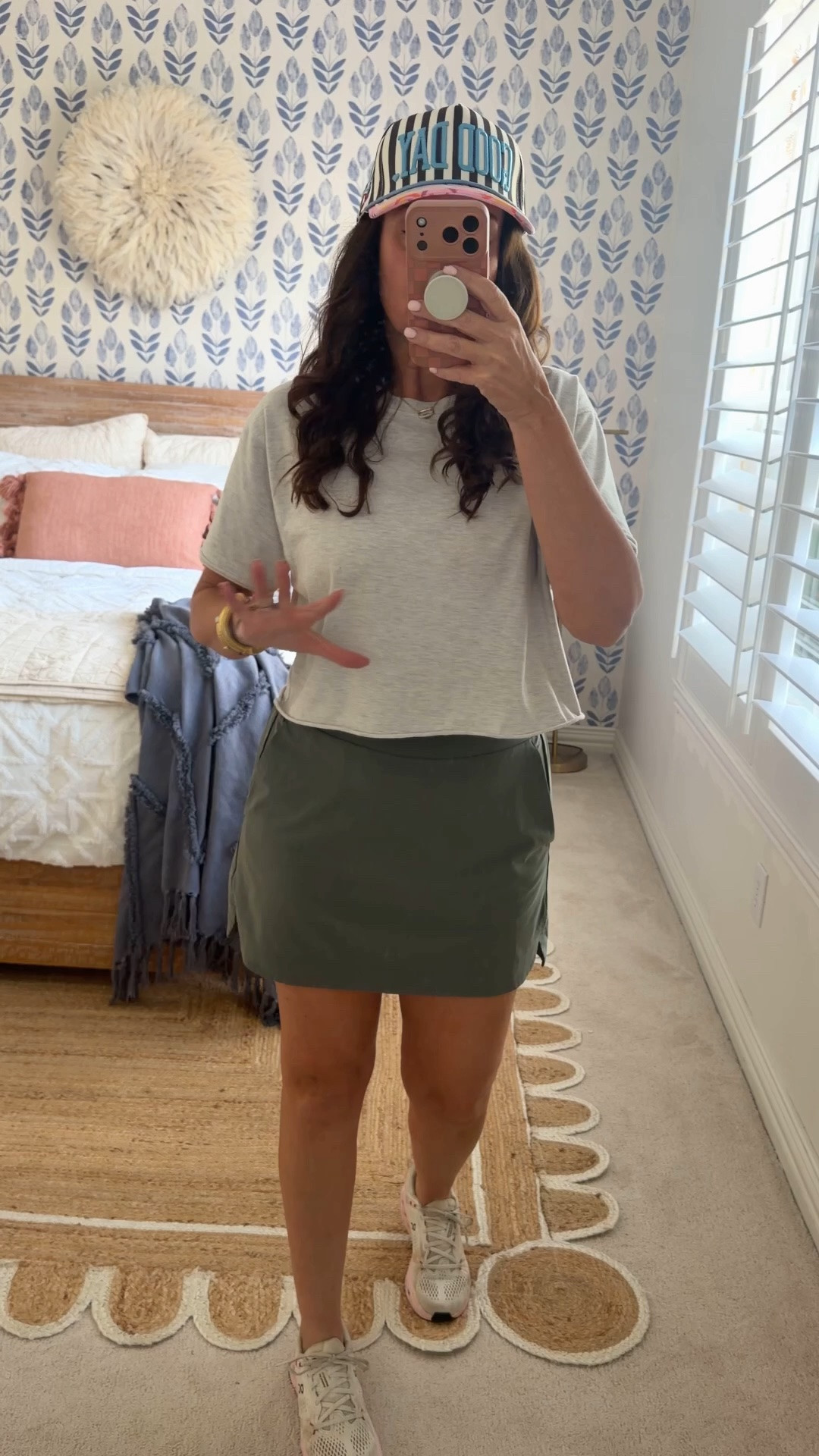 Small tee, medium athletic skirt...my favorite one from Amazon.
.

#LTKootd #LTKmomlife #LTKActive