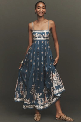 ALÉMAIS Acacia Sleeveless Linen Sundress | Anthropologie (US)