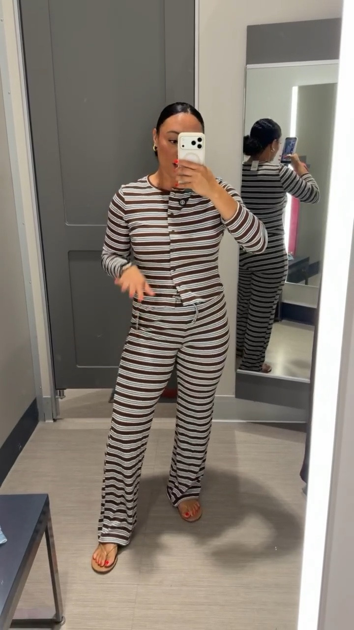 This brown and blue striped set from Target is so comfy and stretchy. I love that it’s cute, functional, and easy to wear all day.

#LTKSeasonal #LTKootd #LTKdayinmylife